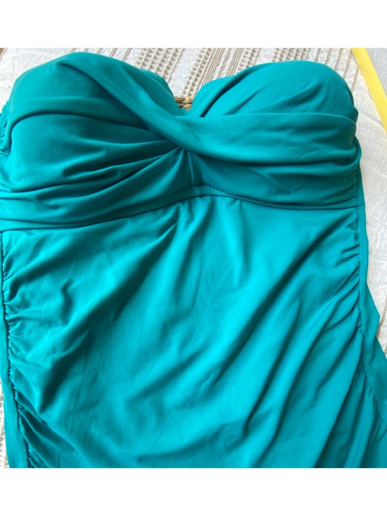 Anne Cole Other - Anne Cole Teal Swim Top with Gold Accent